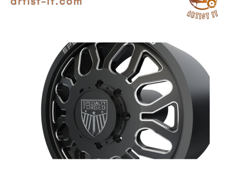 FRONT SPECIALITY FORGED D023 WHEEL 3D MODEL Modèles 3D en vedette