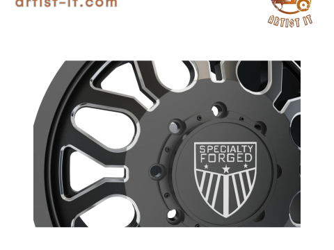 FRONT SPECIALITY FORGED D023 WHEEL 3D MODEL Modèles 3D en vedette