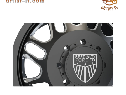 FRONT SPECIALITY FORGED D027 WHEEL 3D MODEL Model Cetak 3D
