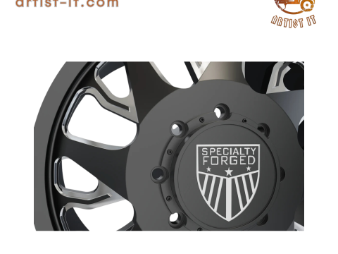 전면 특수 단조 D033 휠 3D 모델 3D 프린트 모델