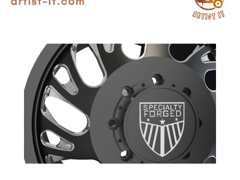 FRONT SPECIALITY FORGED D034 WHEEL 3D MODEL Model Cetak 3D