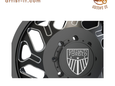 FRONT SPECIALITY FORGED D035 WHEEL 3D MODEL 3Dプリントモデル