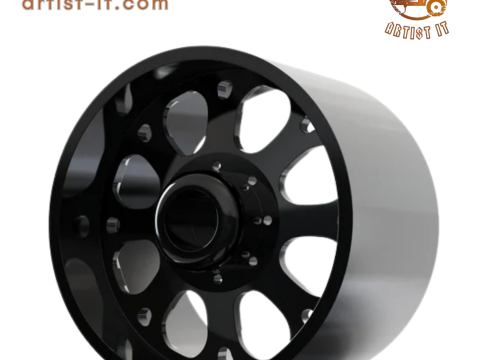 후방 특수 단조 D002 휠 3D 모델 3D 프린트 모델