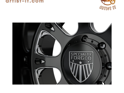 후방 특수 단조 D002 휠 3D 모델 3D 프린트 모델