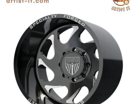 后部特种锻造 D006 车轮 3D 模型 3D 打印模型