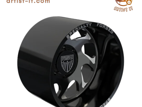 后部特种锻造 D006 车轮 3D 模型 3D 打印模型