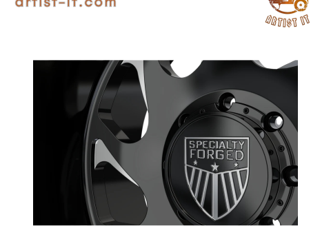 后部特种锻造 D006 车轮 3D 模型 3D 打印模型