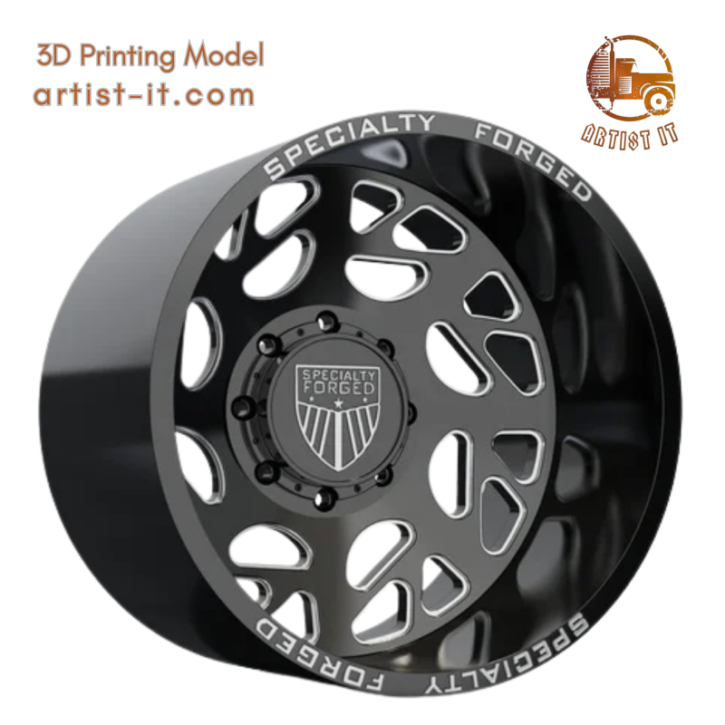 REAR SPECIALITY FORGED D008 WHEEL 3D MODEL 3D Druckmodell .c4d .max .obj .3ds .fbx .stl .blend