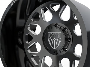 REAR SPECIALITY FORGED D009 WHEEL 3D MODEL 3D 打印模型