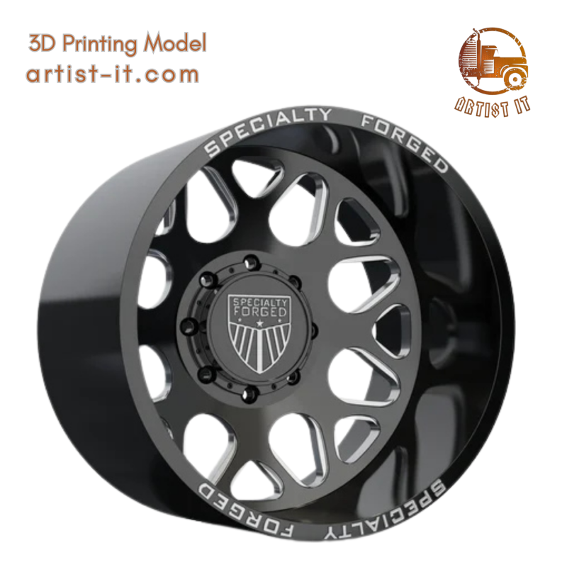 REAR SPECIALITY FORGED D009 WHEEL 3D MODEL Model Cetak 3D .c4d .max .obj .3ds .fbx .stl .blend