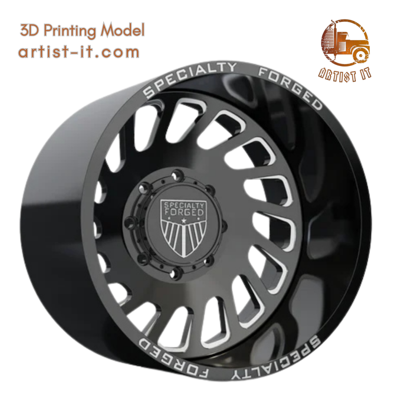 REAR SPECIALITY FORGED D017 WHEEL 3D MODEL 3D 打印模型 .c4d .max .obj .3ds .fbx .stl .blend 