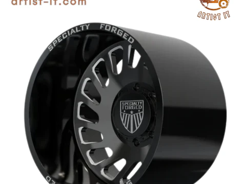 REAR SPECIALITY FORGED D017 WHEEL 3D MODEL 3D Print Model
