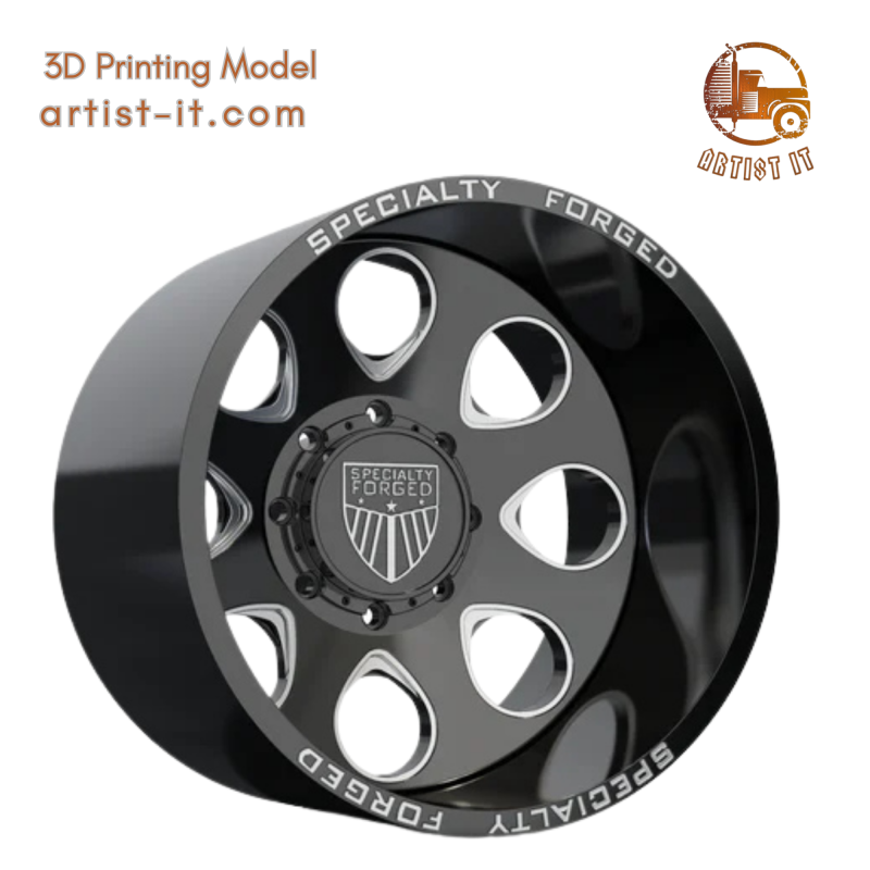 REAR SPECIALITY FORGED D018 WHEEL 3D MODEL 3D Druckmodell .c4d .max .obj .3ds .fbx .stl .blend 