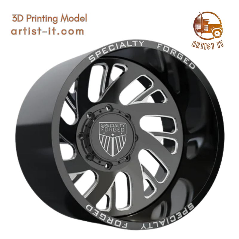 REAR SPECIALITY FORGED D022 WHEEL 3D MODEL 3D 打印模型 .c4d .max .obj .3ds .fbx .stl .blend 