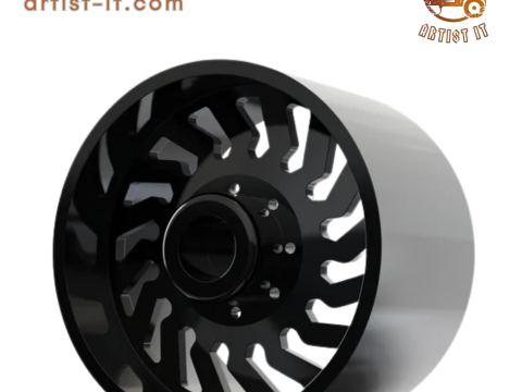 MODELLO 3D DELLA RUOTA FORGIATA SPECIALE D024 POSTERIORE Modello di stampa 3D