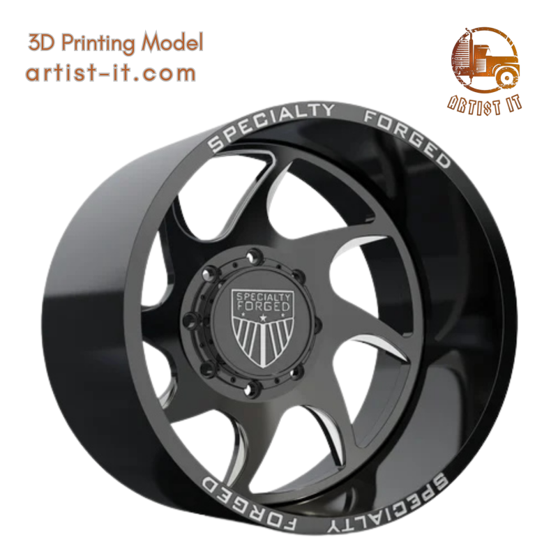 MODELLO 3D DELLA RUOTA FORGIATA SPECIALE D026 POSTERIORE Modello di stampa 3D .c4d .max .obj .3ds .fbx .stl .blend 