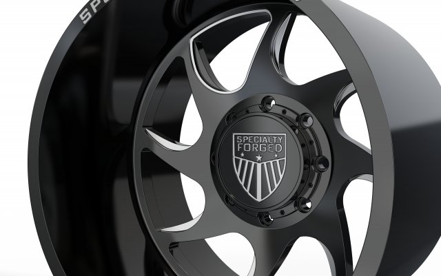 REAR SPECIALITY FORGED D027 WHEEL 3D MODEL 3D 打印模型 .c4d .max .obj .3ds .fbx .stl .blend