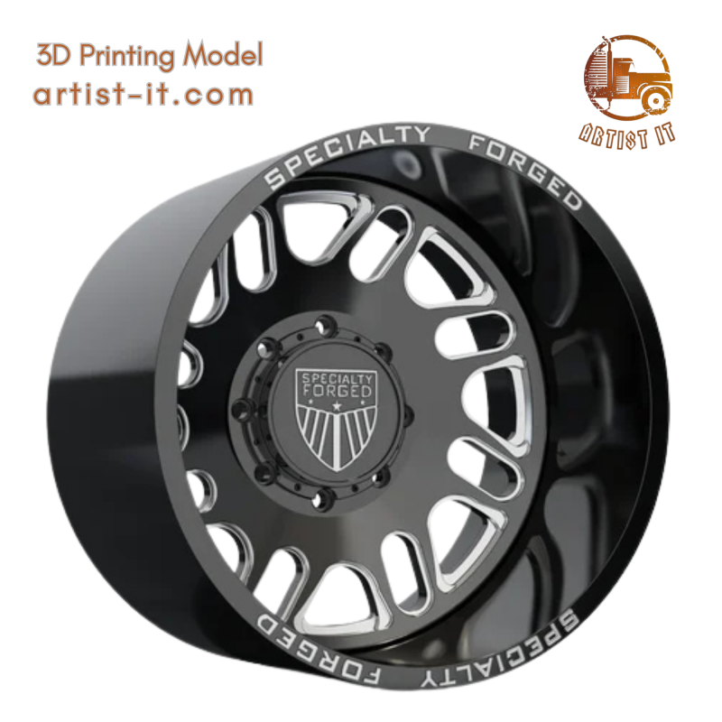 ЗАДНЕЕ СПЕЦИАЛЬНОЕ КОВАНОЕ КОЛЕСО D027 3D МОДЕЛЬ 3D Принт Модель .c4d .max .obj .3ds .fbx .stl .blend 