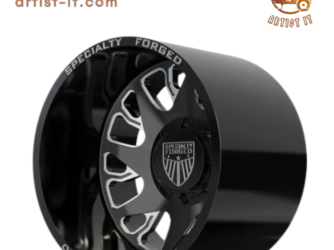 リアスペシャルティ鍛造D033ホイール 3Dモデル 3Dプリントモデル