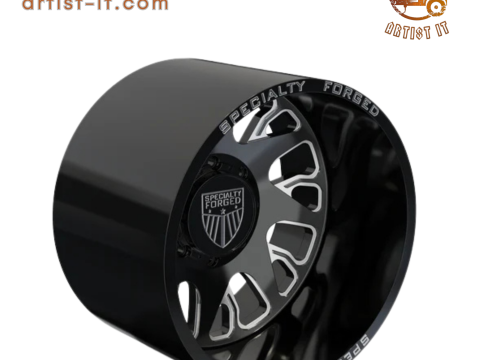 リアスペシャルティ鍛造D033ホイール 3Dモデル 3Dプリントモデル