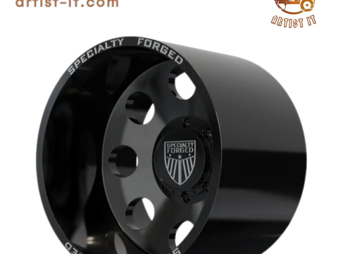 后部特种锻造 D700 车轮 3D 模型 3D 打印模型