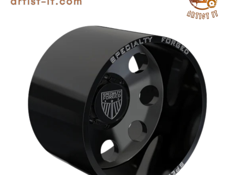 后部特种锻造 D700 车轮 3D 模型 3D 打印模型