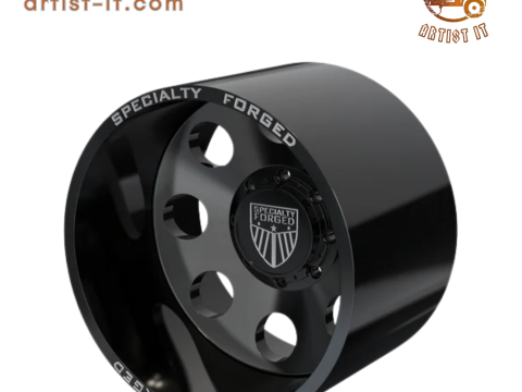 后部特种锻造 D700 车轮 3D 模型 3D 打印模型