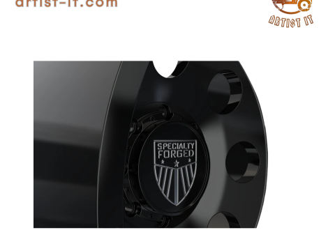 后部特种锻造 D700 车轮 3D 模型 3D 打印模型