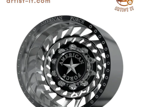 REAR AMERICAN FORCE 1 CLASSIC DRW WHEEL 3D MODEL 3D Print Model