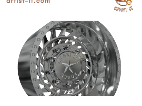 REAR AMERICAN FORCE 1 CLASSIC DRW WHEEL 3D MODEL 3D Print Model