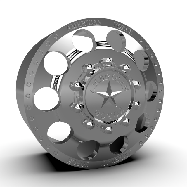 AMERICAN FORCE 5 HOLES DRW WHEEL 3D MODEL 3Dプリントモデル .c4d .max .obj .3ds .fbx .stl .blend 