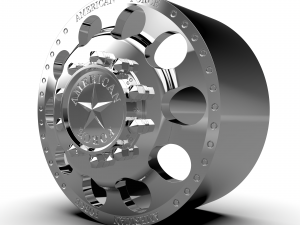 AMERICAN FORCE 5 HOLES DRW WHEEL 3D MODEL 3Dプリントモデル