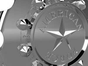 AMERICAN FORCE 5 HOLES DRW WHEEL 3D MODEL 3Dプリントモデル