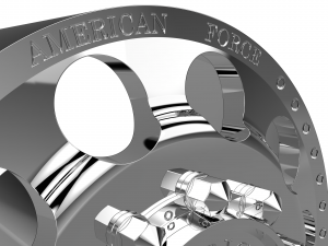 AMERICAN FORCE 5 HOLES DRW WHEEL 3D MODEL 3Dプリントモデル