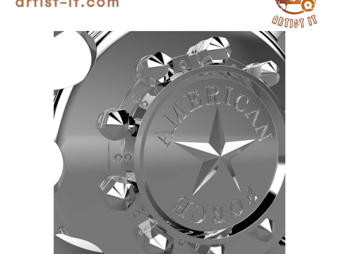 AMERICAN FORCE 5 HOLES DRW WHEEL 3D MODEL 3D printmodel