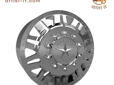 AMERICAN FORCE 9 LIBERTY DRW WHEEL 3D MODEL 3D Print Model