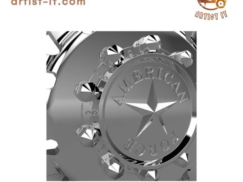 AMERICAN FORCE 9 LIBERTY DRW WHEEL 3D MODEL Model Cetak 3D