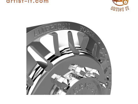 AMERICAN FORCE 9 LIBERTY DRW WHEEL 3D MODEL Model Cetak 3D