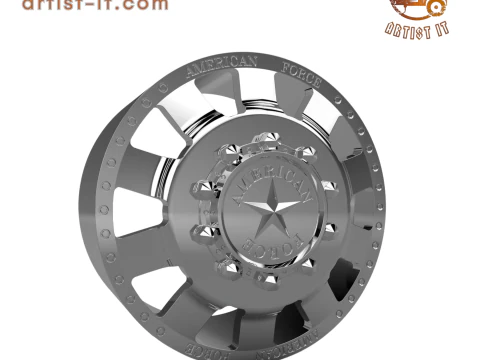 AMERICAN FORCE 23 BOLT DRW WHEEL 3D MODEL 3D Print Model