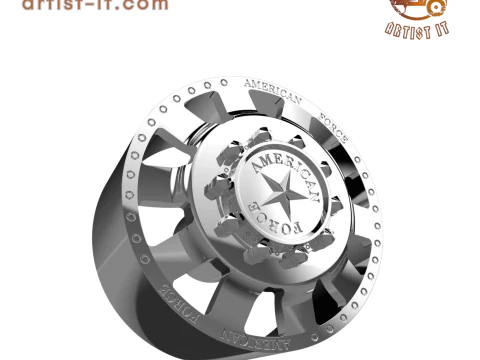 AMERICAN FORCE 23 BOLT DRW WHEEL 3D MODEL 3D Print Model