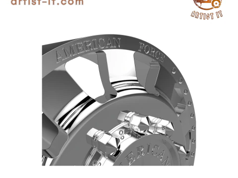 AMERICAN FORCE 23 BOLT DRW WHEEL 3D MODEL 3D Print Model