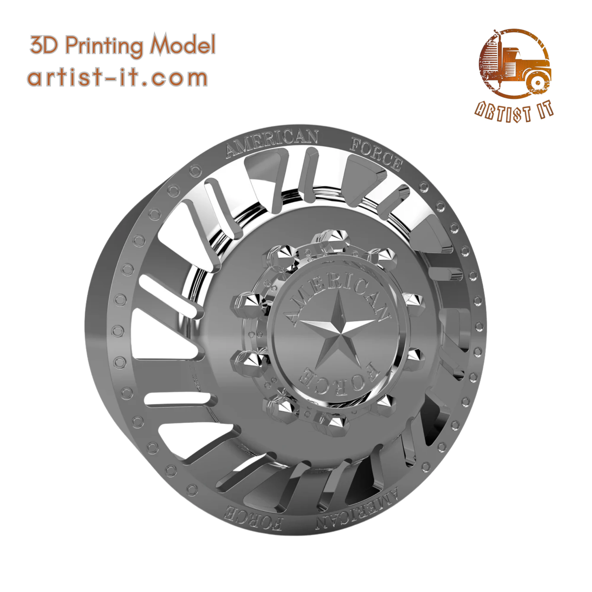 AMERICAN FORCE 70 SHIFT DRW WHEEL 3D MODEL 3D Print Model .c4d .max .obj .3ds .fbx .stl .blend 