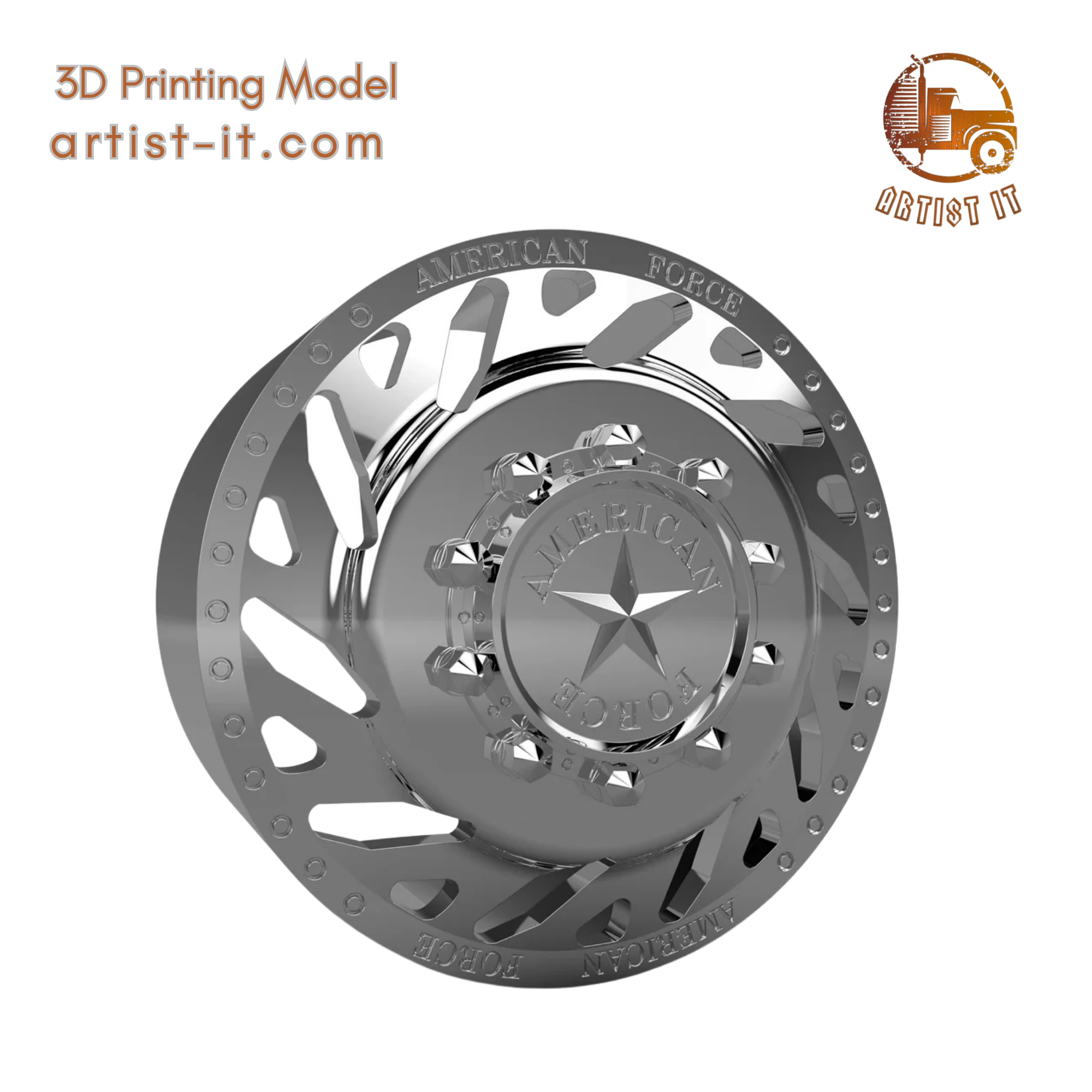 AMERICAN FORCE F07 TREK DRW WHEEL 3D MODEL 3D Print Model .c4d .max .obj .3ds .fbx .stl .blend 