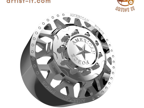 AMERICAN FORCE F91 QUAKE DRW WHEEL 3D MODEL 3D Druckmodell