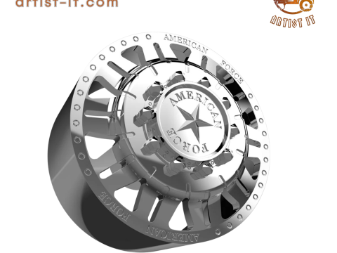 AMERICAN FORCE F93 OMEN DRW WHEEL 3D MODEL 3D Baskı Modeli