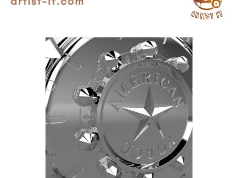 AMERICAN FORCE F93 OMEN DRW WHEEL 3D MODEL 3D Baskı Modeli