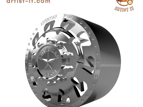 AMERICAN FORCE G14 SIDEWAYS DRW WHEEL 3D MODEL 3D Принт Модель