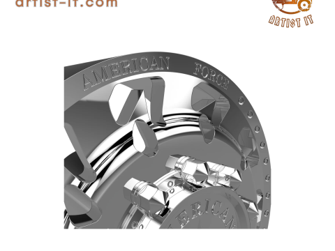 AMERICAN FORCE G14 SIDEWAYS DRW WHEEL 3D MODEL 3D Принт Модель