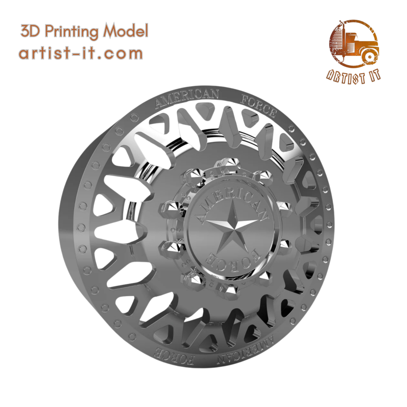 AMERICAN FORCE G17 EVO DRW WHEEL 3D MODEL Modelo de Impressão 3D .c4d .max .obj .3ds .fbx .stl .blend 