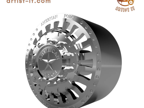 AMERICAN FORCE H91 DOOM DRW WHEEL 3D MODEL 3D 프린트 모델